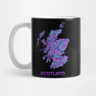 Scotland Map Mug